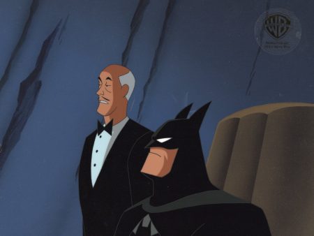 The New Batman Adventures Original Production Cel on Original Background: Batman and Alfred Supply