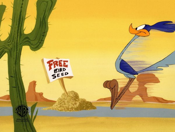 Looney Tunes Original Production Cel: Road Runner For Sale