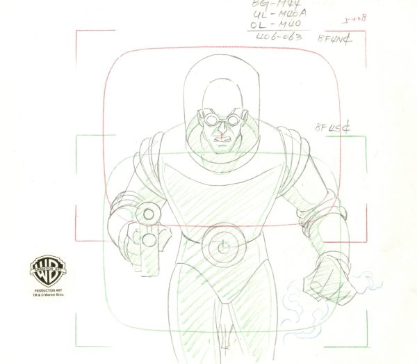 Batman The Animated Series Original Production Layout Drawing: Mr. Freeze Online Sale