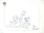 Animaniacs Original Production Drawing Signed by Tom Ruegger: Wakko, Yakko, Dot Supply