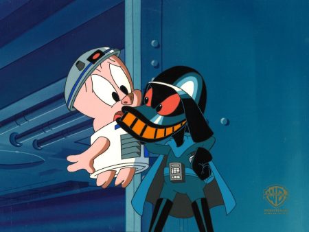 Tiny Toon Adventures Original Production Cel: Duck Vader and Hampton Hot on Sale