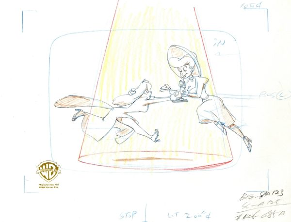 Animaniacs Original Production Drawing: Minerva and Hello Nurse Sale