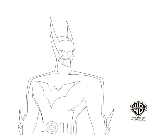 Batman Beyond Original Production Cel with Matching Drawing: Batman For Discount