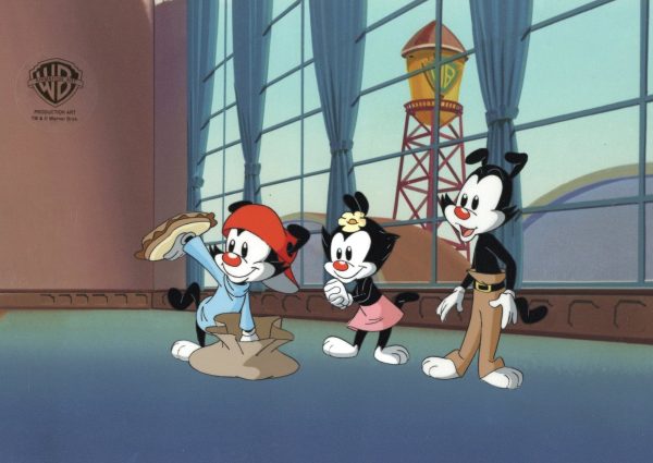 Animaniacs Original Production Cel: Wakko, Yakko, and Dot Fashion