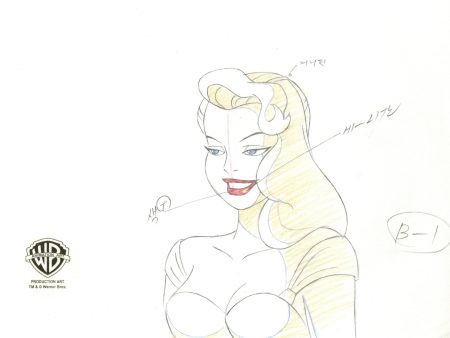 Batman The Animated Series Original Production Drawing: Barbara Gordon Sale