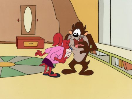 Looney Tunes Original Production Cel: Taz and Molly Supply