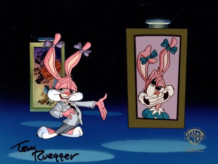 Tiny Toon Adventures Original Production Cel Signed by Tom Ruegger: Babs Bunny Online Hot Sale