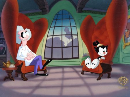 Animaniacs Original Production Cel: Dr. Scratchnsniff and Dot Online now