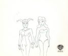 Batman The Animated Series Original Production Drawing: Harley and Poison Ivy on Sale