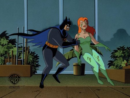 Batman The Animated Series Original Production Cel: Batman and Poison Ivy Discount