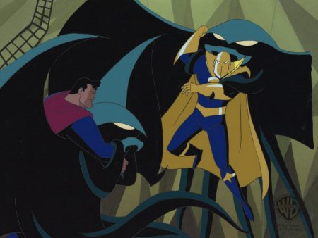 Superman the Animated Series Original Production Cel: Superman and Fate For Cheap