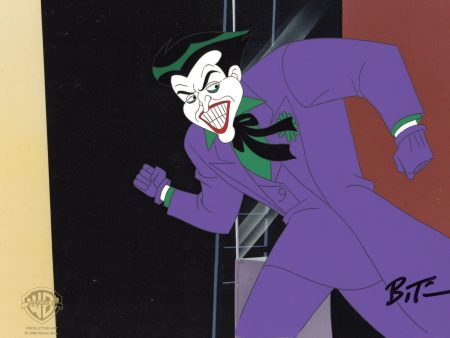 The New Batman Adventures Original Production Cel Signed by Bruce Timm: Joker Supply