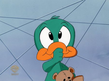 Tiny Toons Original Production Cel with Matching Drawing: Baby Plucky Duck Online Hot Sale