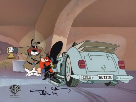 Looney Tunes Original Production Cel Signed By Darrell Van Citters: Yosemite Sam Hot on Sale