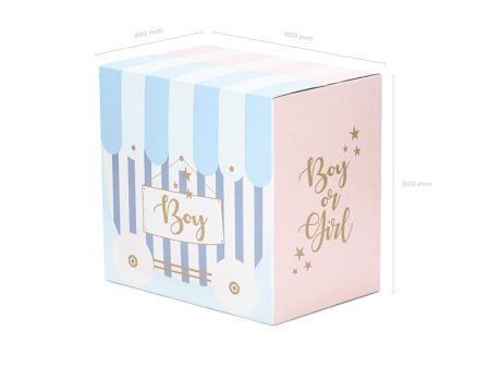 Baby Shower - Gender Reveal Boy or Girl Balloon Box Hot on Sale