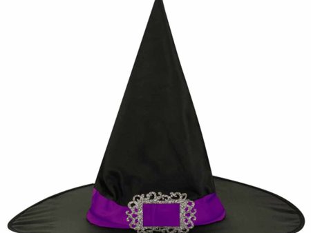 Witch Hat Purple Band One Size Hot on Sale