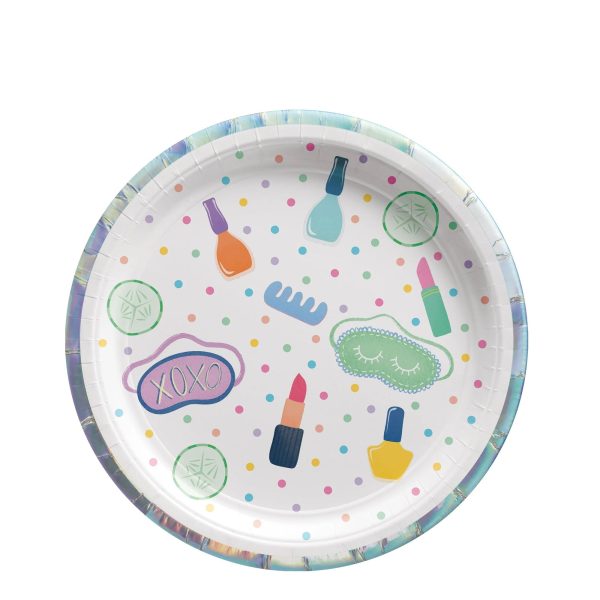 Spa Party Paper Plates 7in 8pcs Discount