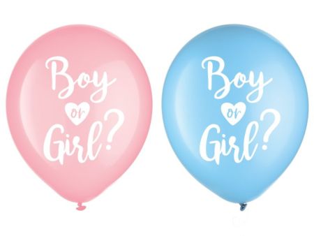 Big Reveal Printed Latex Balloons 12in, 15pcs Online Sale