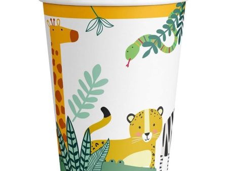 Get Wild Paper Birthday Cups 9oz 8pcs Sale