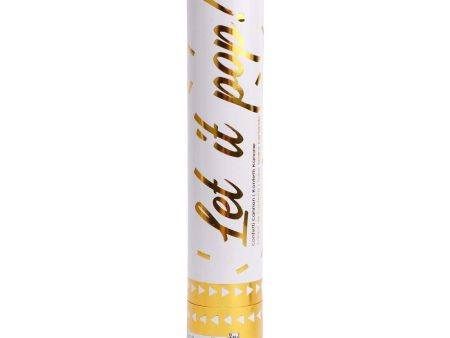 Gold Confetti Cannons Foil 28cm For Cheap