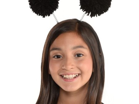 Black Headbopper Pom Pom Cheap