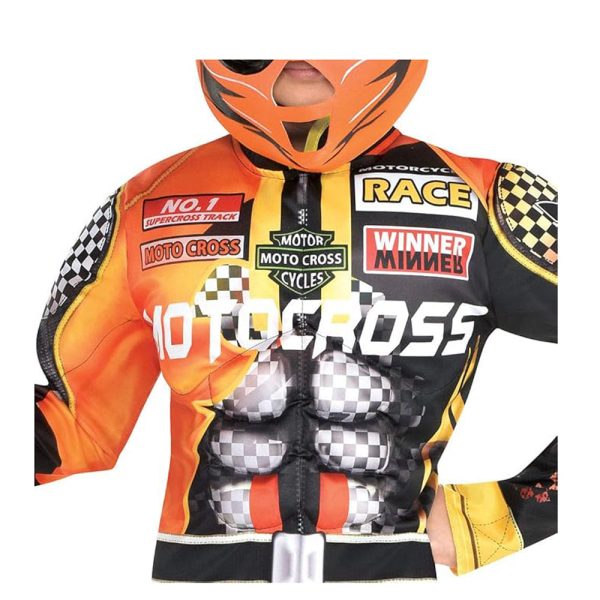 Child Motorcross Driver Costume Supply