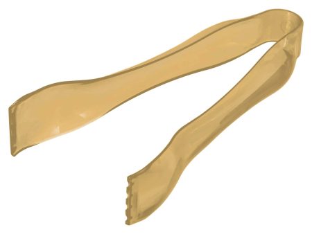 Gold Serving Plastic Mini Tongs 2pcs on Sale