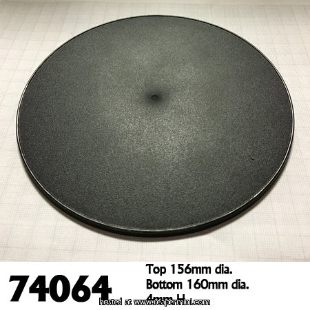 Reaper Miniatures - 160mm Round Gaming Base (4) Fashion