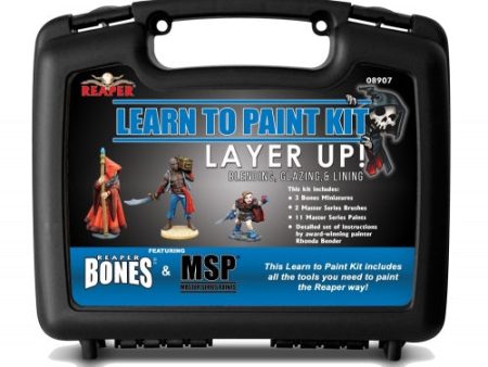 Reaper Miniatures - Learn to Paint Kit: Layer Up! Supply