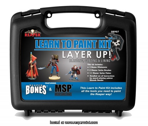 Reaper Miniatures - Learn to Paint Kit: Layer Up! Supply